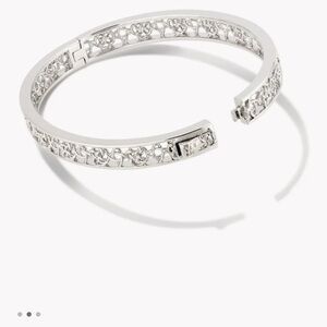 Kendra Scott Bangle bracelet Rhodium Silver NWT Size M/L